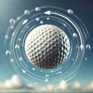 spinning golf ball graphic