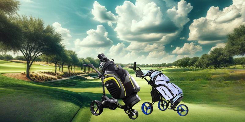 Electric vs Manual Golf Trolleys Which is Better for You Graphic