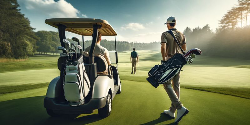 Golf Carts vs. Walking Pros and Cons for Your Game Graphic