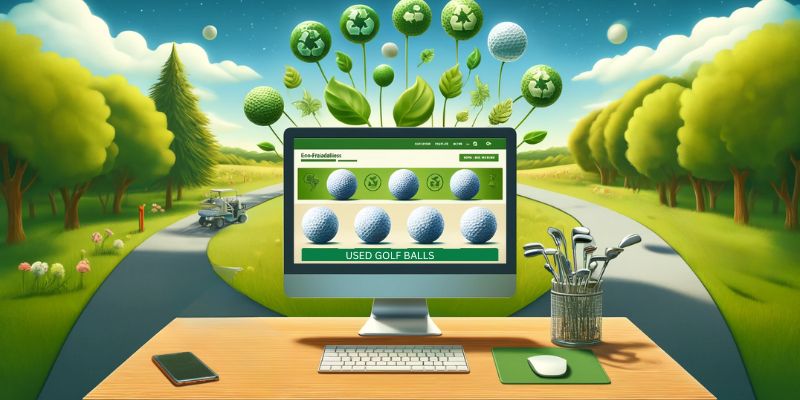 The Environmental Impact of Choosing Used Golf Balls Graphic