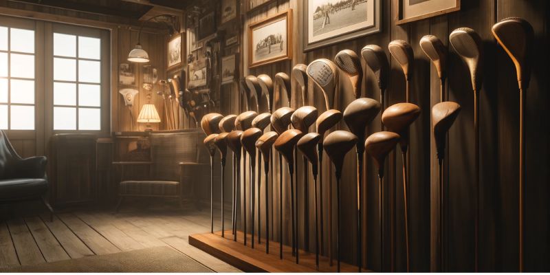 Vintage Golf Drivers A Nostalgic Look Back Graphic